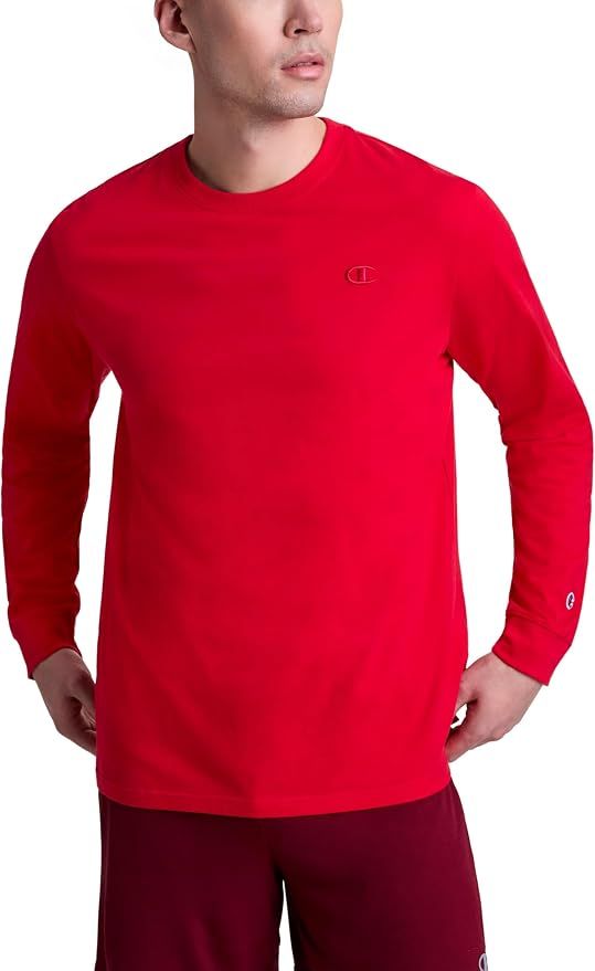 Men's Classic Long Sleeve T-Shirt, Standard Fit, Script & C Logo, Available in Regular and Big & Tall
