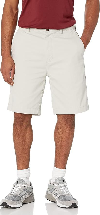 Men's Classic-Fit 9" Cotton Twill Chino Shorts with Button-Through Pocket
