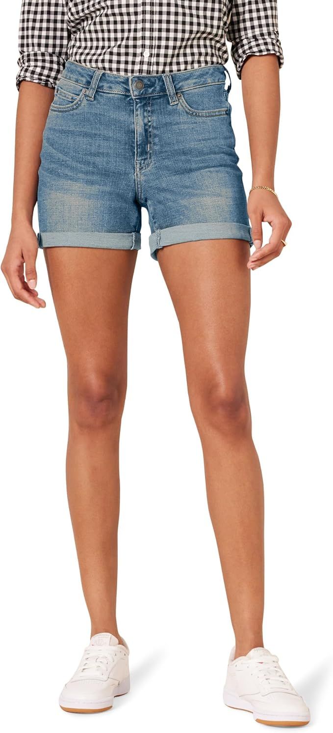 Women's Slim Fit Mid-Rise 4" Denim Shorts