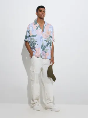 Multicolour Floral Pattern Relaxed-Fit Shirt