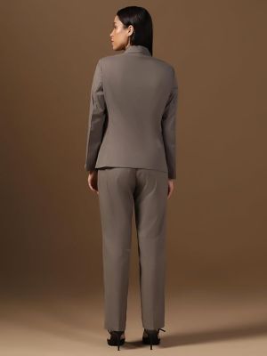 Formal Office Casual Blazer with Trouser Set