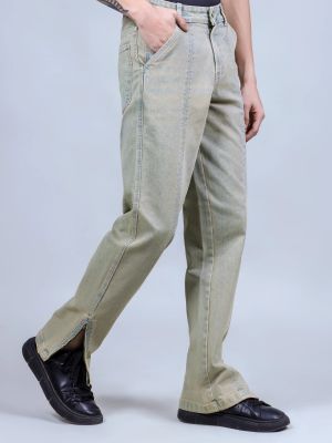 Peach Blue Straight Fit Men's Jeans