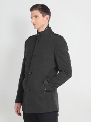Men's Polyester Casual Style Trench Coat