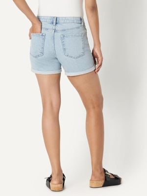 Women's Medium Stretch Slim-Fit Mid-Rise 4" Jean Short