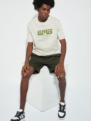 Men's Cotton Regular Fit URB_N Graphic T-Shirt