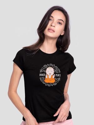 Women's Graphic Printed 100% Cotton T-Shirt - Slim Fit, Round Neck, Half Sleeves
