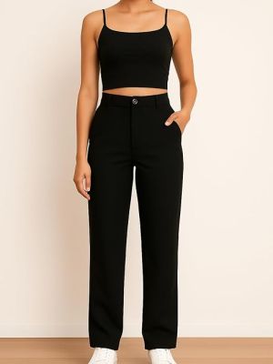 Women's High Waist Formal Trousers