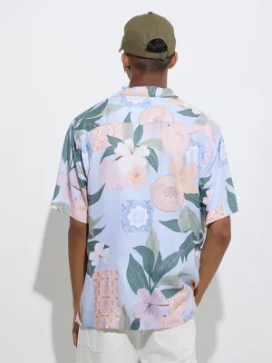 Multicolour Floral Pattern Relaxed-Fit Shirt