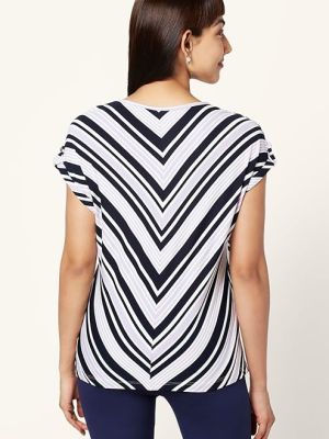 Women Cotton Striped Regular Fit Top