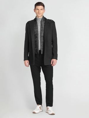 Men's Polyester Casual Style Trench Coat