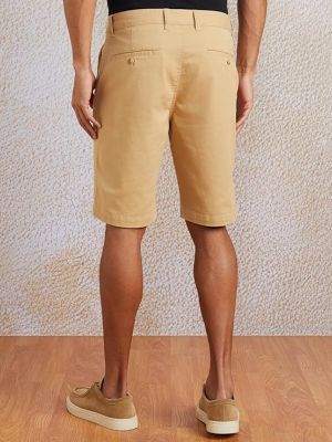 Symbol Men's Cotton Rich Stretchable Regular Fit Chino Shorts
