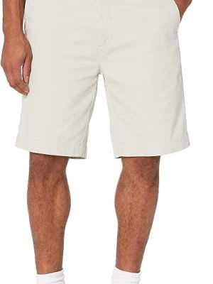 Men's Classic-Fit 9" Cotton Twill Chino Shorts with Button-Through Pocket