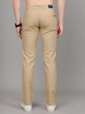 Man Premium Cotton Slub Slim Fit Comfortable Solid Stylish Trousers