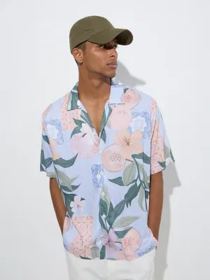 Multicolour Floral Pattern Relaxed-Fit Shirt