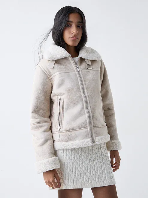 Product Off-White Solid Jacket Image
