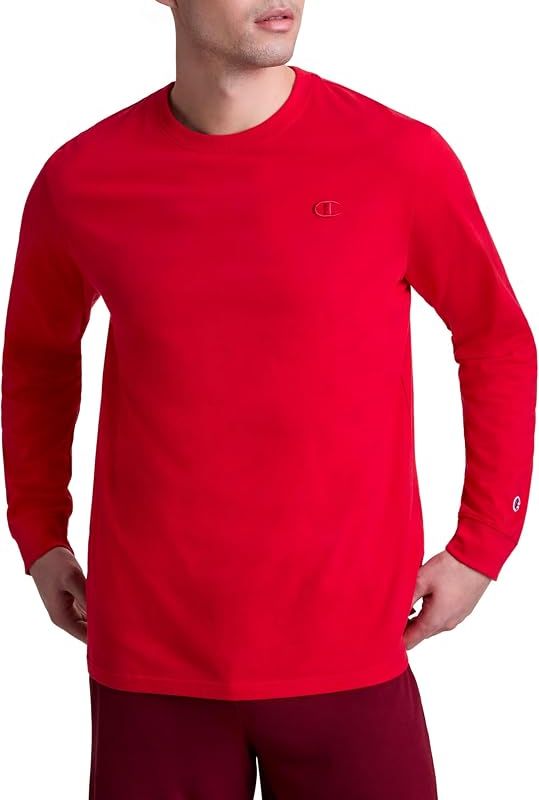 Product Men's Classic Long Sleeve T-Shirt, Standard Fit, Script & C Logo, Available in Regular and Big & Tall Image