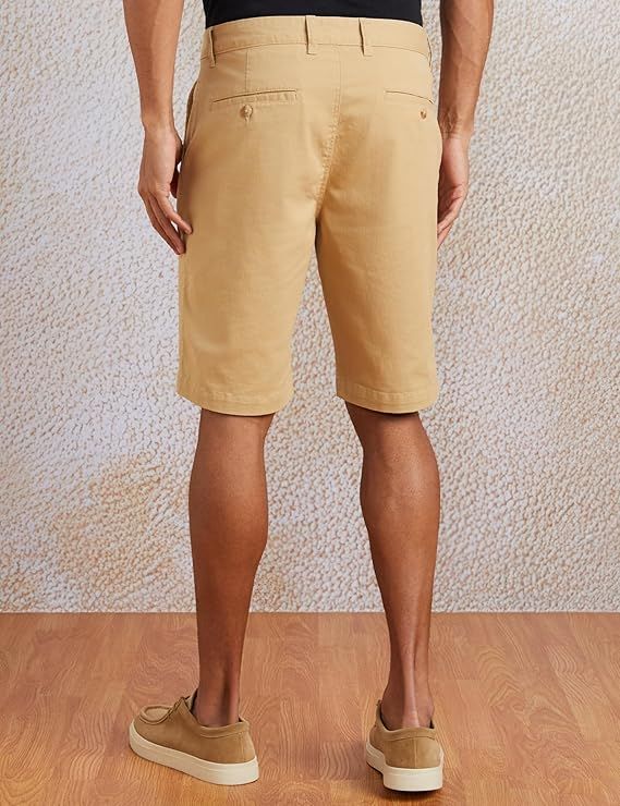 Product Symbol Men's Cotton Rich Stretchable Regular Fit Chino Shorts Image